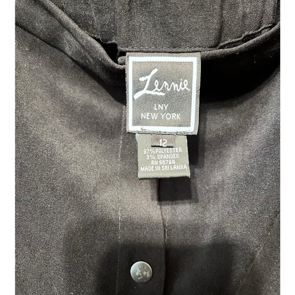 🟠Lennie LNY New York Black Faux Suede Button-Front Maxi Skirt – Size 12 - Picture 4 of 4